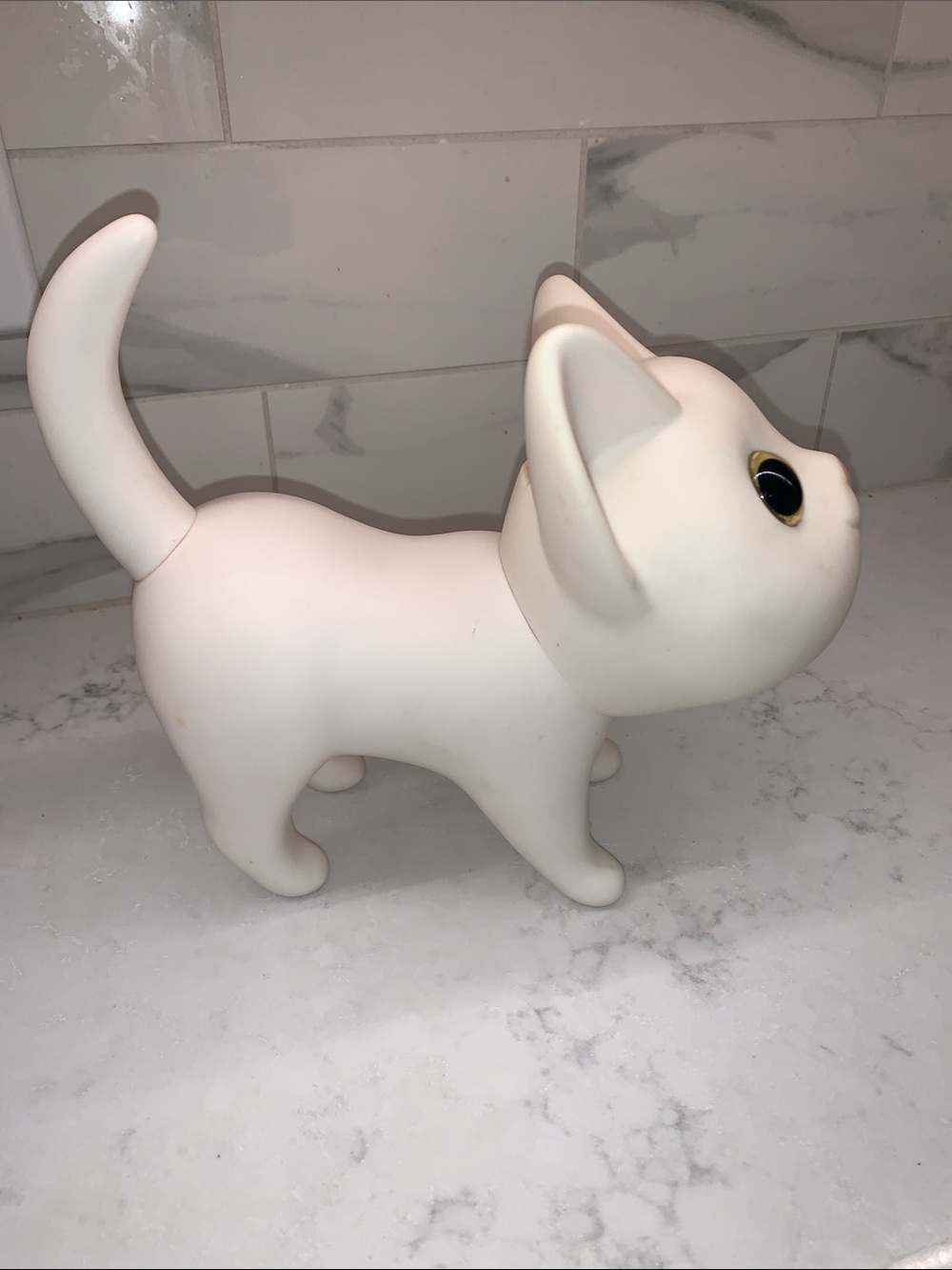 Semk Design Creamy White Kat Cat Bank - Picture 3 of 11